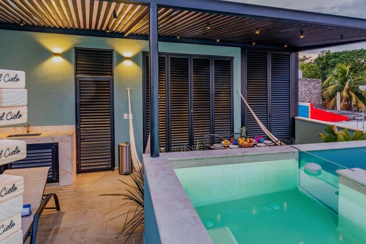 Rincon Del Cielo Rooftop With Glass Walled Pool Merida Luaran gambar